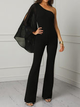 Load image into Gallery viewer, Fashion Half Sleeve Solid Color Jumpsuit
