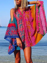 Load image into Gallery viewer, Color Matching Loose Large Size Women's Dress
