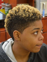 Load image into Gallery viewer, Golden Gradient Fashion Female Short Curly Wig
