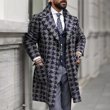 Load image into Gallery viewer, Fashion Double-Breasted Pattern Mid-Length Coat
