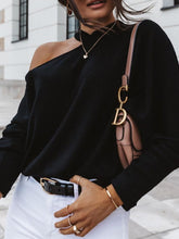 Load image into Gallery viewer, Fashion Soft Ladies Off-shoulder Long Sleeve Top
