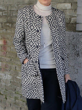 Load image into Gallery viewer, Fashionable Round Collar Single Breasted Lady's Jacket
