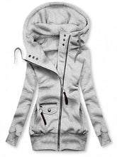 Load image into Gallery viewer, Casual Zipper Hooded Ladies Hiking Coat
