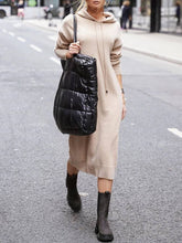 Load image into Gallery viewer, Knitted Hooded Casual Dress
