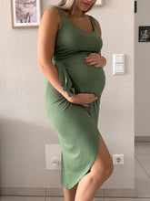 Load image into Gallery viewer, Fashion Solid Color Casual Slim Dress for Pregnant Women
