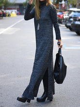 Load image into Gallery viewer, High Neck Long Sleeve Knit Dress
