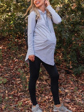 Load image into Gallery viewer, Hooded Casual Loose Maternity Sweater
