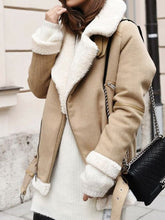 Load image into Gallery viewer, Fashion Lapel Plus Velvet Ladies Jacket
