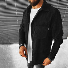 Load image into Gallery viewer, Men's Casual Solid Color Button Long Sleeve Coat
