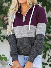 Load image into Gallery viewer, Fall Women Comfy and Stylish Contrasting Color Hoodies
