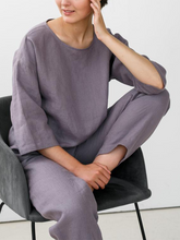 Load image into Gallery viewer, Comfortable Soft Linen Ladies Suit
