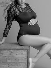 Load image into Gallery viewer, Fashion Sexy Lace Solid Color Photo Bodysuit For Pregnant Women
