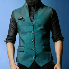 Load image into Gallery viewer, Business Suit Single Breaste Men's Vests
