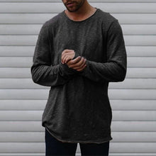 Load image into Gallery viewer, Fashion Men's Solid Color Long Sleeve T-shirt
