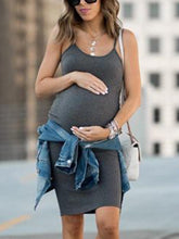 Load image into Gallery viewer, Casual Home Knit Cool Maternity Dress
