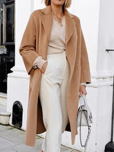 Load image into Gallery viewer, Lapel Unbuttoned Long Open Coat for Women
