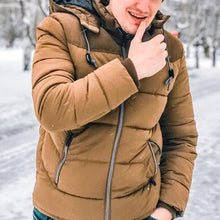 Load image into Gallery viewer, Casual Simple Hooded Plus Size Men's Coat
