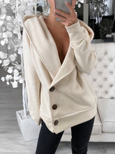 Load image into Gallery viewer, Hooded Buttoned Casual Jacket
