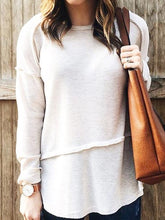 Load image into Gallery viewer, Comfortable Round Neck Solid Color Knitted Women's Blouse
