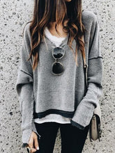 Load image into Gallery viewer, Fashion Round Neck Loose Long Sleeve Sweater
