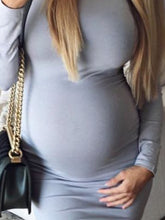 Load image into Gallery viewer, High Stretch Soft Maternity Dress
