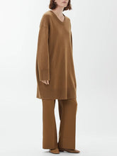 Load image into Gallery viewer, Knit Sweater Wide Leg Women's Suits
