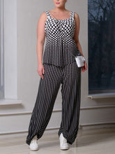 Load image into Gallery viewer, Women's Casual Polka Dot Gradient Three-Piece Suit
