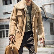 Load image into Gallery viewer, Casual Lapel Pockets Long Sleeve Overcoat
