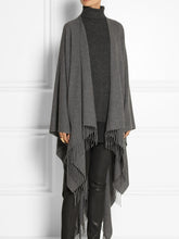 Load image into Gallery viewer, Casual Thin Cashmere Tassel Shawl Women's Coat
