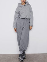 Load image into Gallery viewer, Fashion Casual Hooded Solid Color Two-piece Suit
