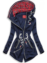 Load image into Gallery viewer, Drawstring Hooded Jacket
