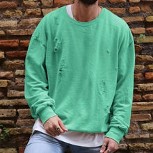Load image into Gallery viewer, Fall Winter Fashion Men's Distressed Pullover
