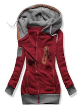 Load image into Gallery viewer, Casual Hooded Stitching Top Coat

