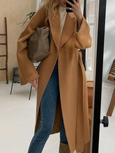 Load image into Gallery viewer, Fashion Warm Ladies Lapel Coat
