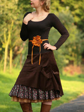 Load image into Gallery viewer, Floral Skirt With Long Sleeves Women's Suits
