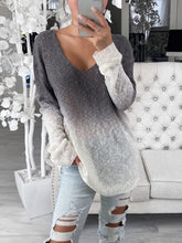 Load image into Gallery viewer, Deep V-Neck Color Matching Fashion Women's Top
