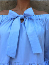 Load image into Gallery viewer, Bohemian Off-Shoulder Ruffled Wide-Sleeved Dress
