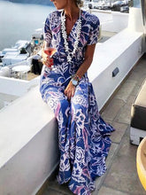 Load image into Gallery viewer, Floral Mopping Holiday Beach Women's Dress
