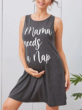 Load image into Gallery viewer, Maternity Letter Print Casual Dress
