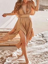 Load image into Gallery viewer, Chiffon Split Resort Beach Women's Dress
