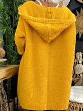 Load image into Gallery viewer, Plus Size Hooded Knitted Sweater Women's Coat
