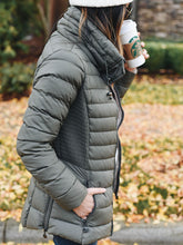Load image into Gallery viewer, High-neck Warm Ladies Cotton Jacket
