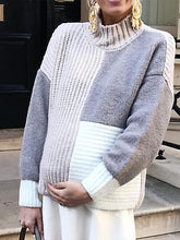 Load image into Gallery viewer, Comfortable and Soft Maternity Turtleneck Sweater

