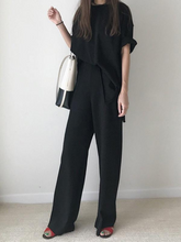 Load image into Gallery viewer, Women's Fashion Shorts Sleeve Casual Solid Color Suit
