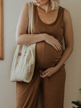Load image into Gallery viewer, Casual Loose Cotton and Linen Maternity Jumpsuit
