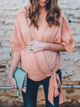Load image into Gallery viewer, Casual And Comfortable Lace-up Top For Pregnant Women
