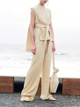 Load image into Gallery viewer, Cotton Round Neck Short Sleeves Women's Suits
