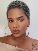 Load image into Gallery viewer, Fine Curly Wool Curly Short Hair Fiber Wig
