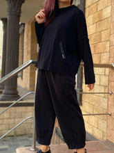 Load image into Gallery viewer, Casual Lady's Top and Loose Straight-leg Pants Suit
