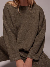 Load image into Gallery viewer, Fashion Comfy Round Neck Loose Sweater And Pants Suit
